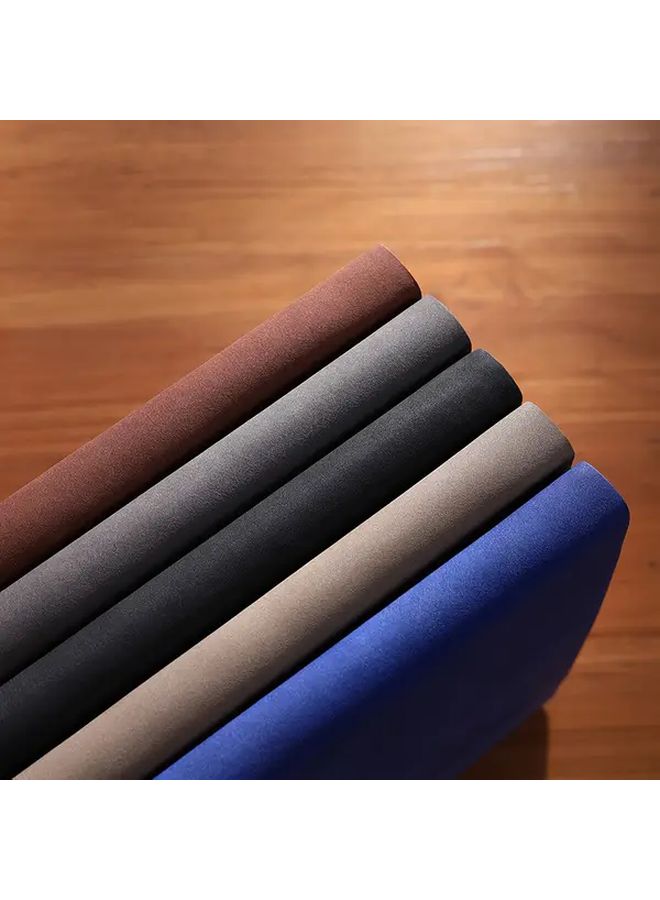 A4 Premium Faux Leather Lined Notebook Brown With 3 Stickers Oversized 100 Pages 200 Pages Eye Protection Paper Durable Soft Cover For Business University School Office - Image 4