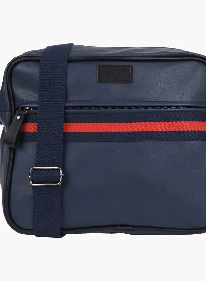 Lee Cooper Men Zippered Messenger Bag