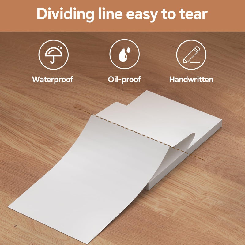iDPRT 200 Sheets Folding Thermal Paper, US Letter 8.5 x 11 InchT hermal Papers, MT610PRO & MT888 Thermal Paper,Compatible with iDPRT/HPRT/PRT Portable Printer,Continual Feeding Folded Printing Paper - Image 3