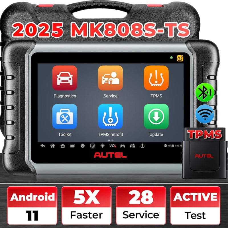Autel MaxiCheck MX900 Bidirectional Scanner 2025 OBDII Scan Tool as MK900 MK900BT MK900BT 8in Up of MaxiCOM MK808S MX808S MK808BT PRO CAN FD DoIP 3K Active Tests 40 Services All Systems FCA