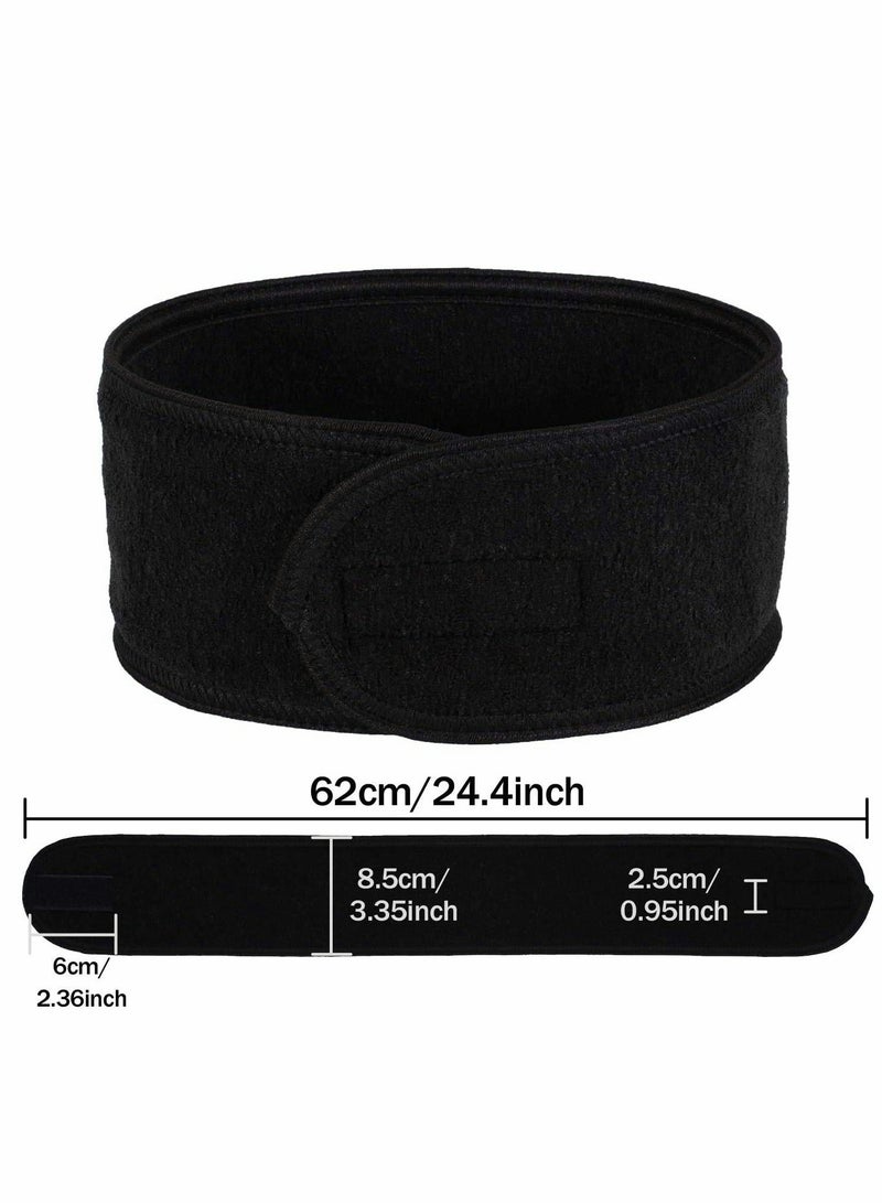 SOLARAE 3 PCS Spa Facial Headband Make up Hair Band, Terry Cloth Headband, StretchTowel for Sport Yoga Shower - Image 5