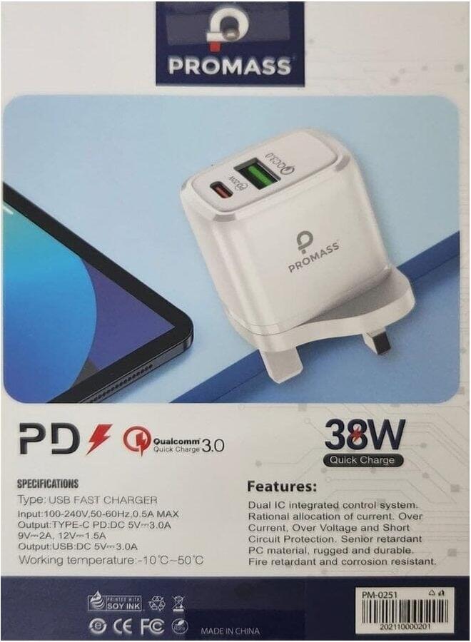 PROMASS Dual Fast Charger Port Qc3.0 With Pd Port - Image 2