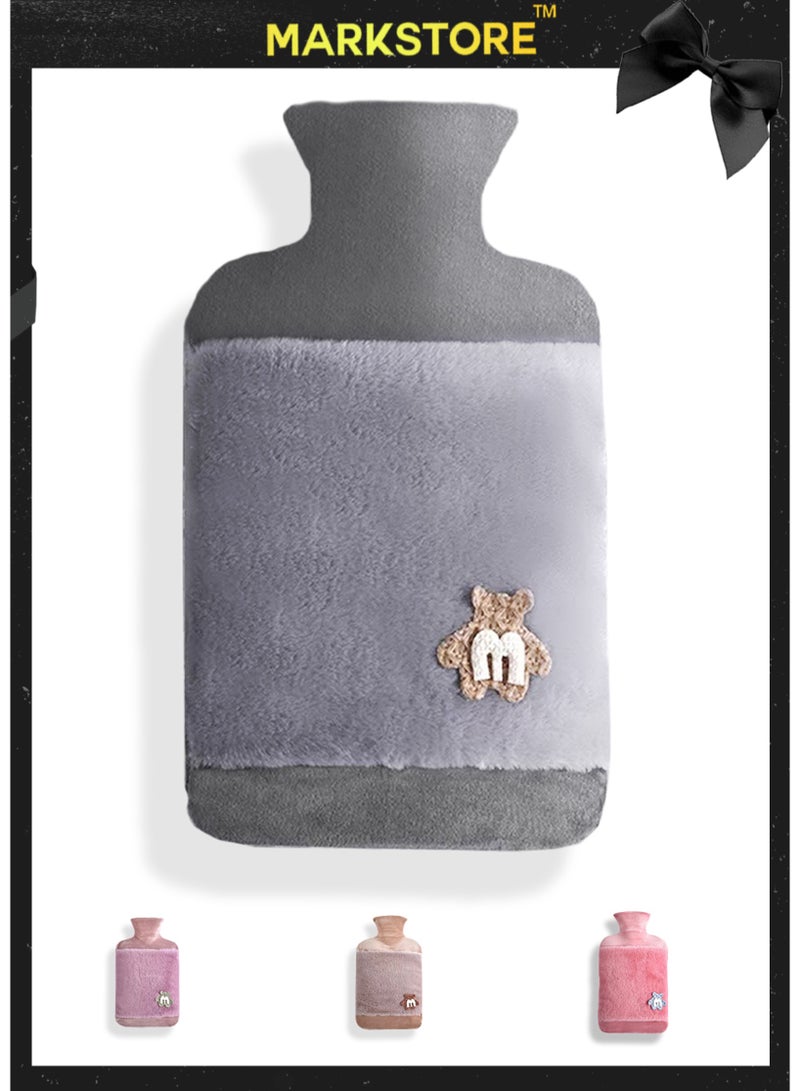 MARK STORE Hot Water Bag, Bottle with Soft Hand Pocket Cover, (2Liter)- For Pain Relief, Neck & Shoulders, Feet Warmer, Menstrual Cramps, Hot & Cold - Image 1