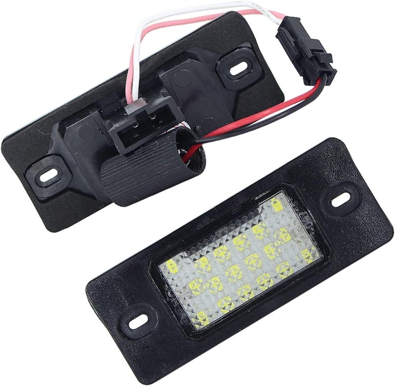 QASULER 2Pcs LED Number Plate Lights for VW Models - Image 1