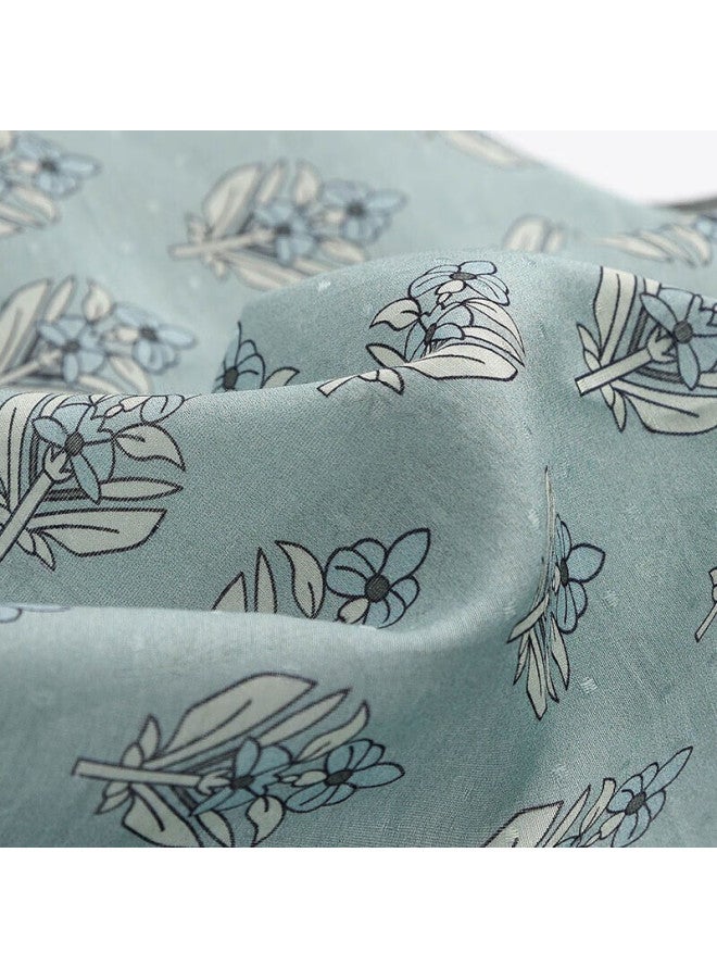 Hang Silk House Hangsifu Silk Scarf For Men, Square Scarf, Hangzhou Silk Mulberry Silk, High-End Gift Box For Dad, Light Blue - Image 4