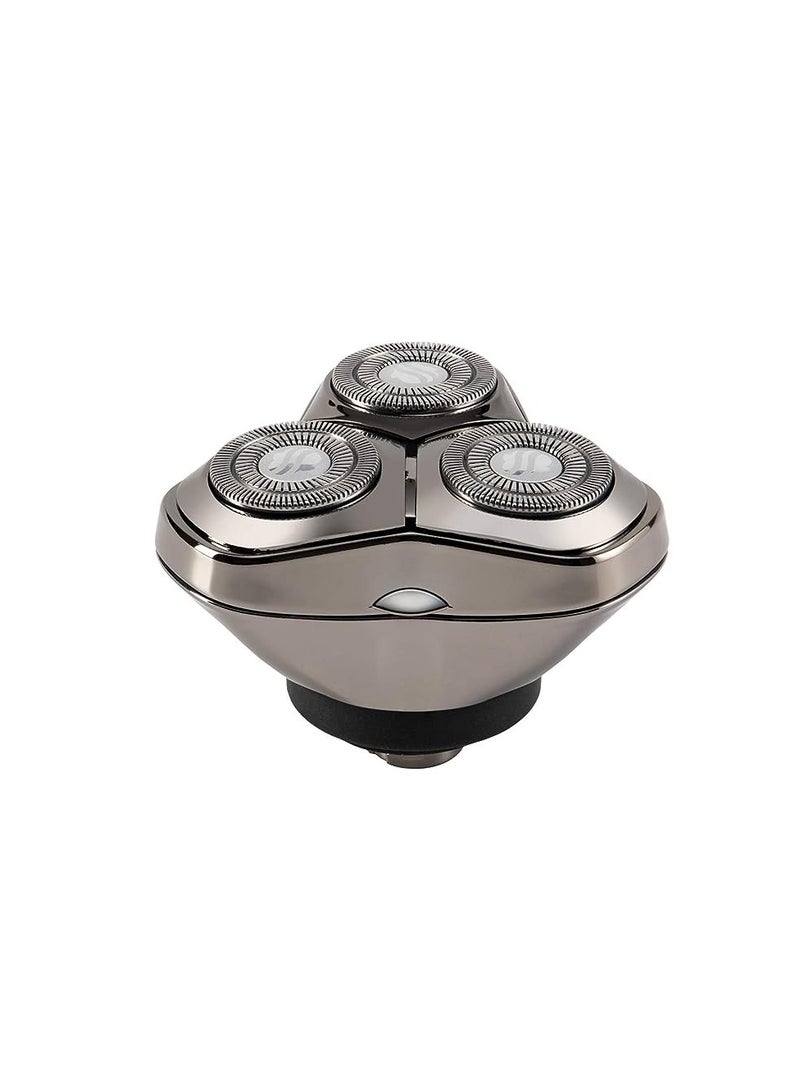 Skull Shaver ماكينة حلاقة كهربائية للرجال 3 رؤوس للوجه والرأس ناعمة مقاومة للماء لاسلكية قابلة لإعادة الشحن - Image 4