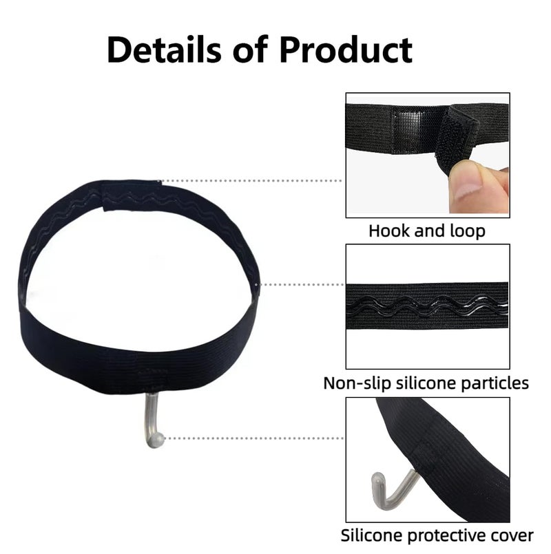 nsgglecher 2Pcs Rhinoplasty Glasses Holder with Hook and Protector to Attachable Glasses, Elastic Headband Eyeglass Holder for Nasal Surgery/Rhinoplasty/Septoplasty/Nose Recovery - Image 3