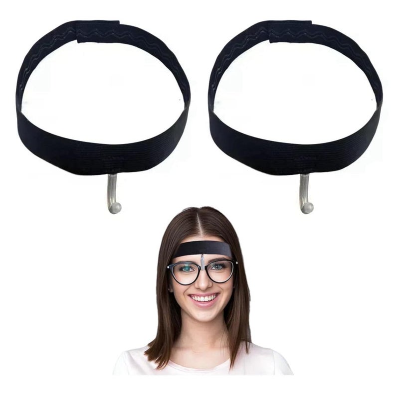 nsgglecher 2Pcs Rhinoplasty Glasses Holder with Hook and Protector to Attachable Glasses, Elastic Headband Eyeglass Holder for Nasal Surgery/Rhinoplasty/Septoplasty/Nose Recovery - Image 1