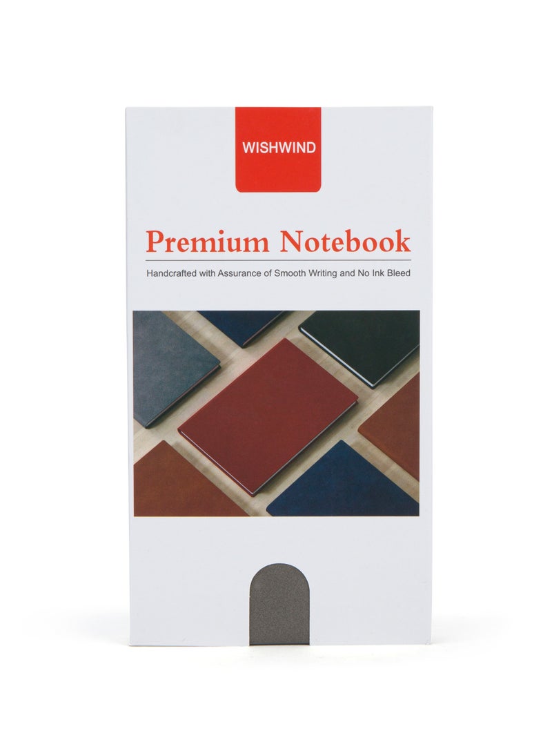 WISHWIND Elegant PU Leather Executive Journal Notebook – Premium Daily Diary for Men & Women | Compact 17.5x10 cm | Ideal for School, Travel, Business, Work & Home Writing (Grey, Small) - Image 2