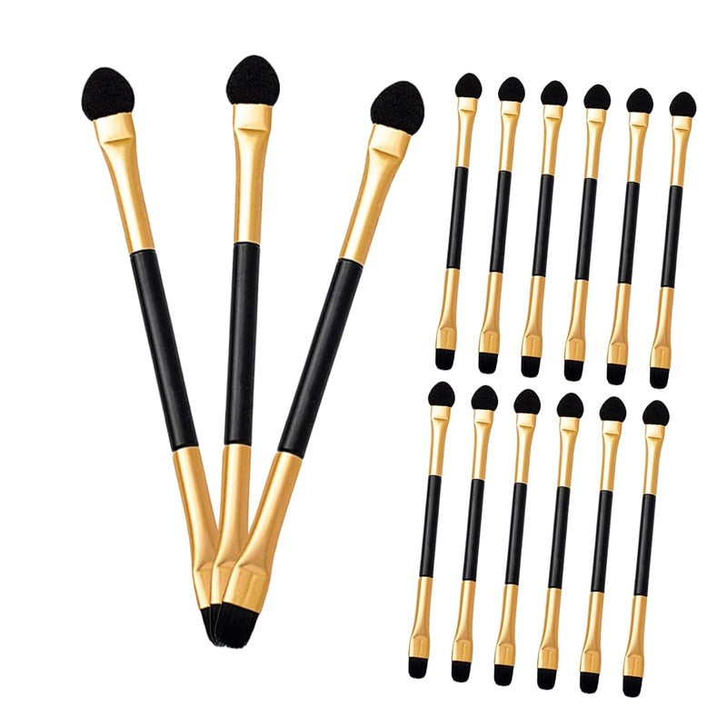 ABOOFAN 15pcs Double-ended Eyeshadow Applicator Set with Sponge Tips, Portable Eye Makeup Brushes for Blending and Smudging, Suitable for Women and Travel Use - Image 1
