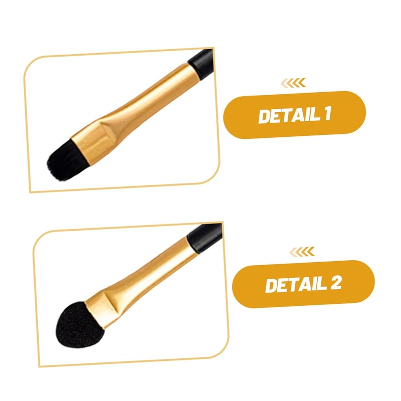 ABOOFAN 15pcs Double-ended Eyeshadow Applicator Set with Sponge Tips, Portable Eye Makeup Brushes for Blending and Smudging, Suitable for Women and Travel Use - Image 3