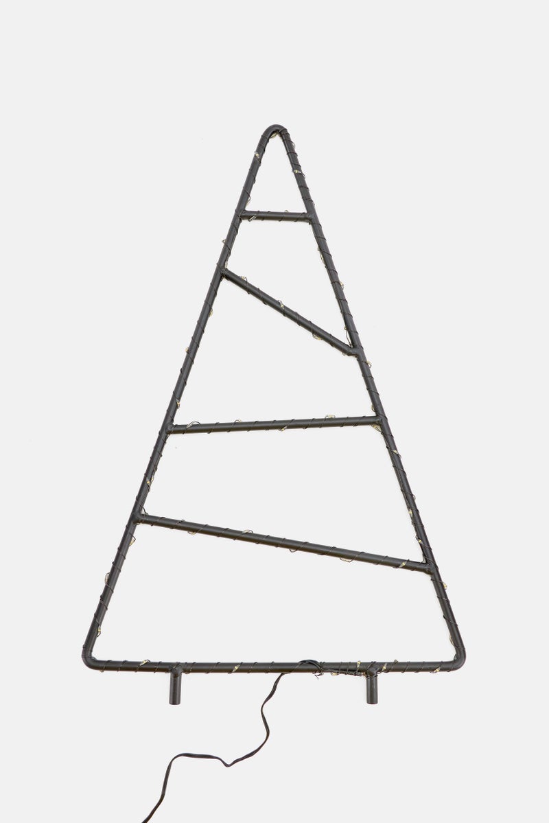 Tchibo LED Outdoor Small Metal Fir Tree, Black - Image 1