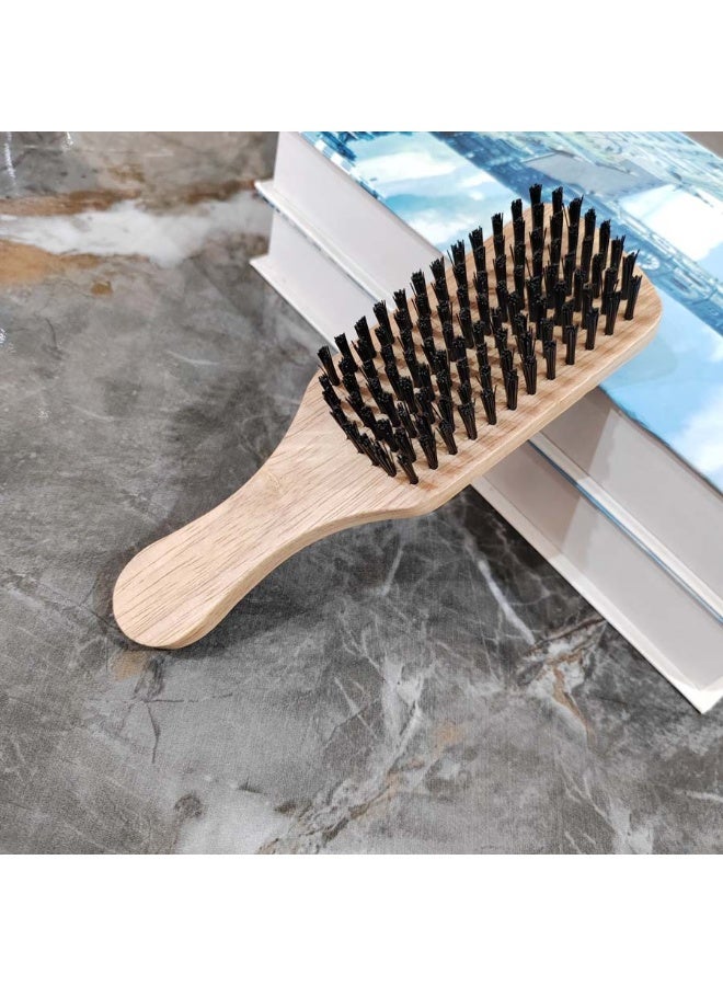 Hard Bristle Hair Brush for Thick, Curly, Coarse Hair – Slick Back, 360 Waves, Small Handle Detangling & Styling Brush for Men & Women - Image 4