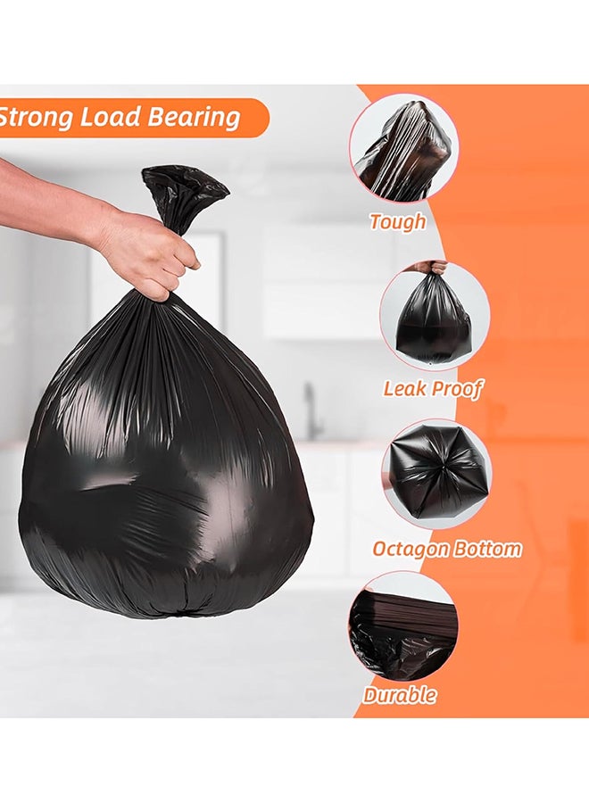 Earth Green Choice Biodegradable Black Garbage Bags 79 Gallons (120 x 140 cm) – Extra Large Heavy Duty Trash Bags, Leak Resistant Bin Liners – 6 Rolls x 10 Bags (60 Bags Total) - Image 2