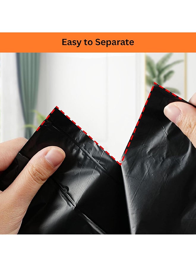 Earth Green Choice Biodegradable Black Garbage Bags 79 Gallons (120 x 140 cm) – Extra Large Heavy Duty Trash Bags, Leak Resistant Bin Liners – 6 Rolls x 10 Bags (60 Bags Total) - Image 3