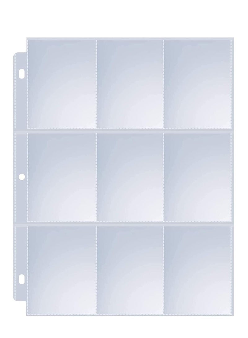 Y&D 36 Pack 9 Pocket Page Protector, Trading Card Sleeves Pages Baseball for 3 Ring Binder, Sheets Standard Size Cards, Pokemon Coupon, Sports Game Business Cards  - Image 1