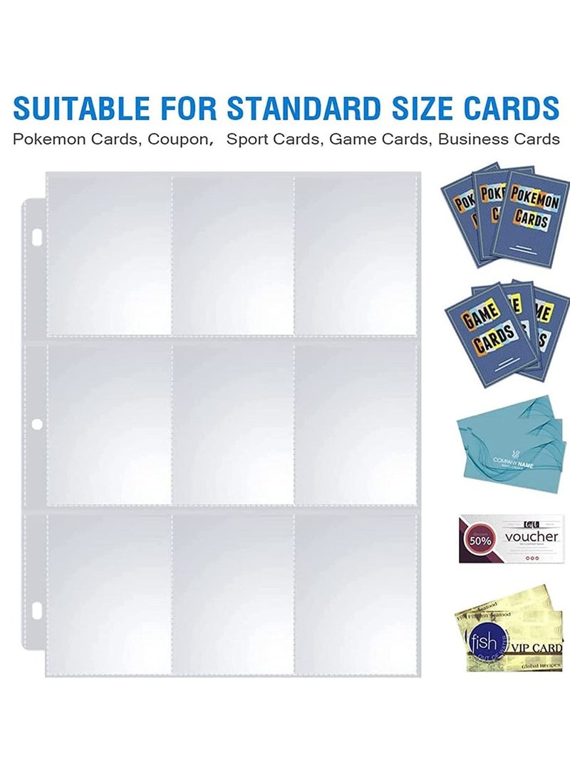 Y&D 36 Pack 9 Pocket Page Protector, Trading Card Sleeves Pages Baseball for 3 Ring Binder, Sheets Standard Size Cards, Pokemon Coupon, Sports Game Business Cards  - Image 4