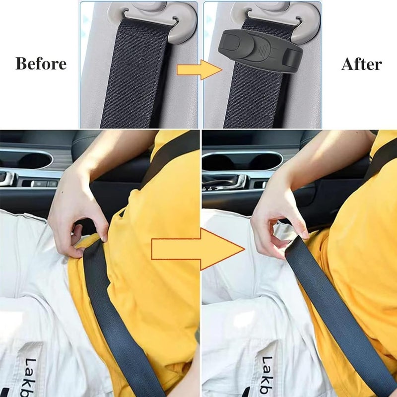 CBOFOL 2PCS Universal Car Seat Belt Clip - Adjustable Shoulder Belt Positioning Clips for Safety and Comfort - Image 2