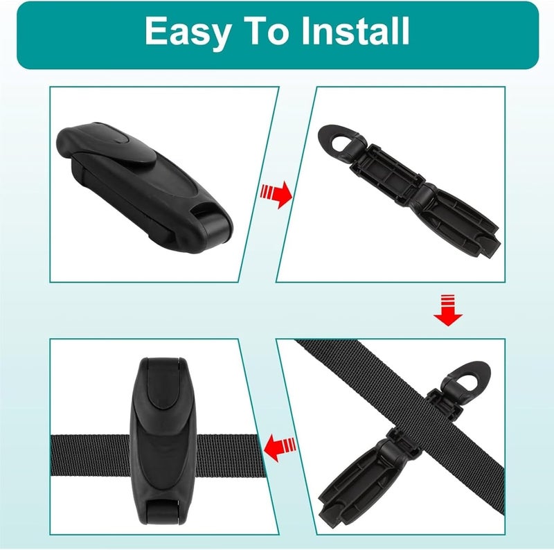 CBOFOL 2PCS Universal Car Seat Belt Clip - Adjustable Shoulder Belt Positioning Clips for Safety and Comfort - Image 5