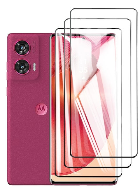 3 PCS  Motorola Edge 50 Fusion Screen Protector, 9H Tempered Glass Screen Protector Motorola Edge 50 Fusion , Case Friendly, Easy Installation,Anti-Scratch Film
