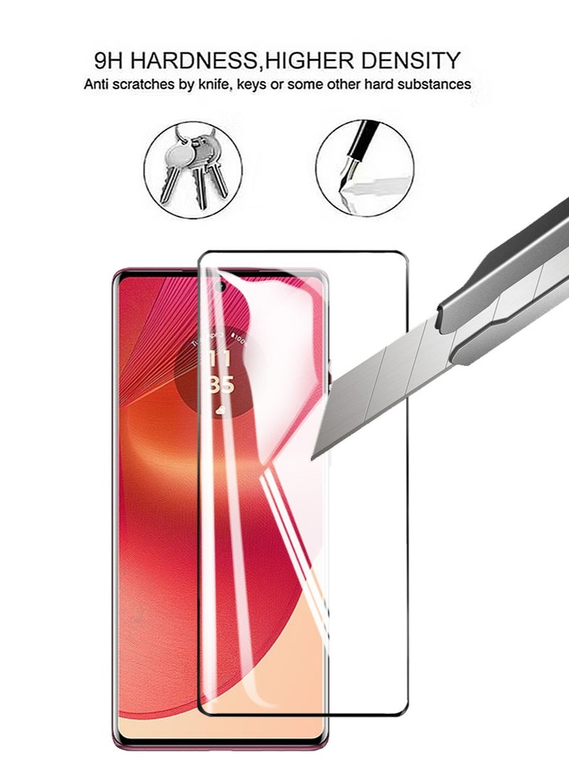 3 PCS  Motorola Edge 50 Fusion Screen Protector, 9H Tempered Glass Screen Protector Motorola Edge 50 Fusion , Case Friendly, Easy Installation,Anti-Scratch Film