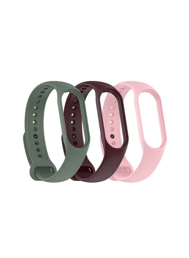 Clip Silicone Band for Xiaomi Mi band 7 (3pcs)