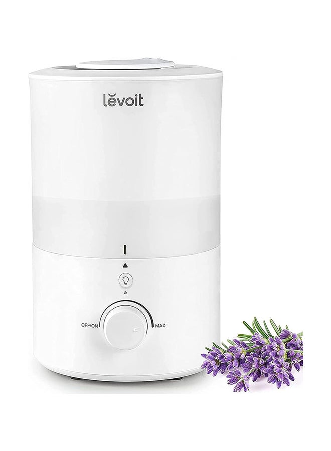 3L Humidifiers for Bedroom Baby Room with Night Light, Cool Mist Humidifier for Home, Office & Plant, Auto-Off, Up to 25H for 27 ㎡, Quiet Operation with 360° Rotation Nozzle- 2 Filter Sponge LUH-D302-WAE White