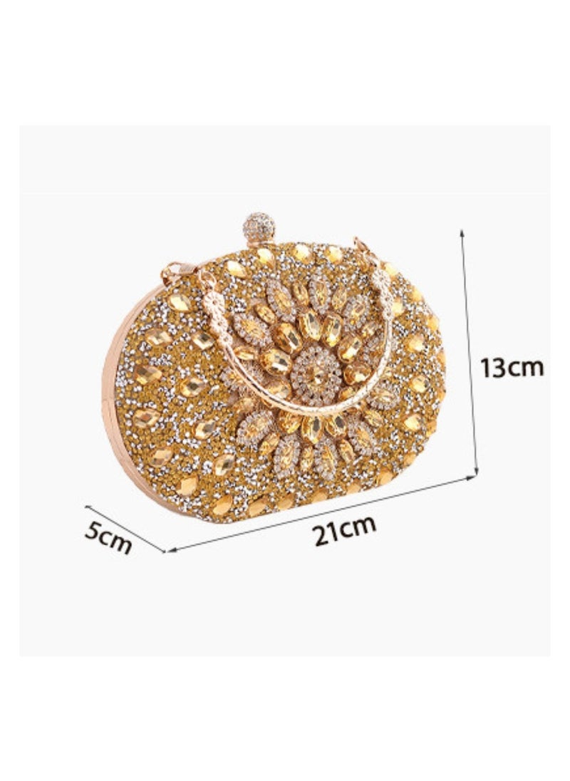 Miluraining - Women Clutch Bag Evening Bag Purse with rhinestone diamond decoration decoration Small Crossbody Bag Handbag Shoulder Bag Satchel Bags Suitable for Party Prom Wedding - Image 1