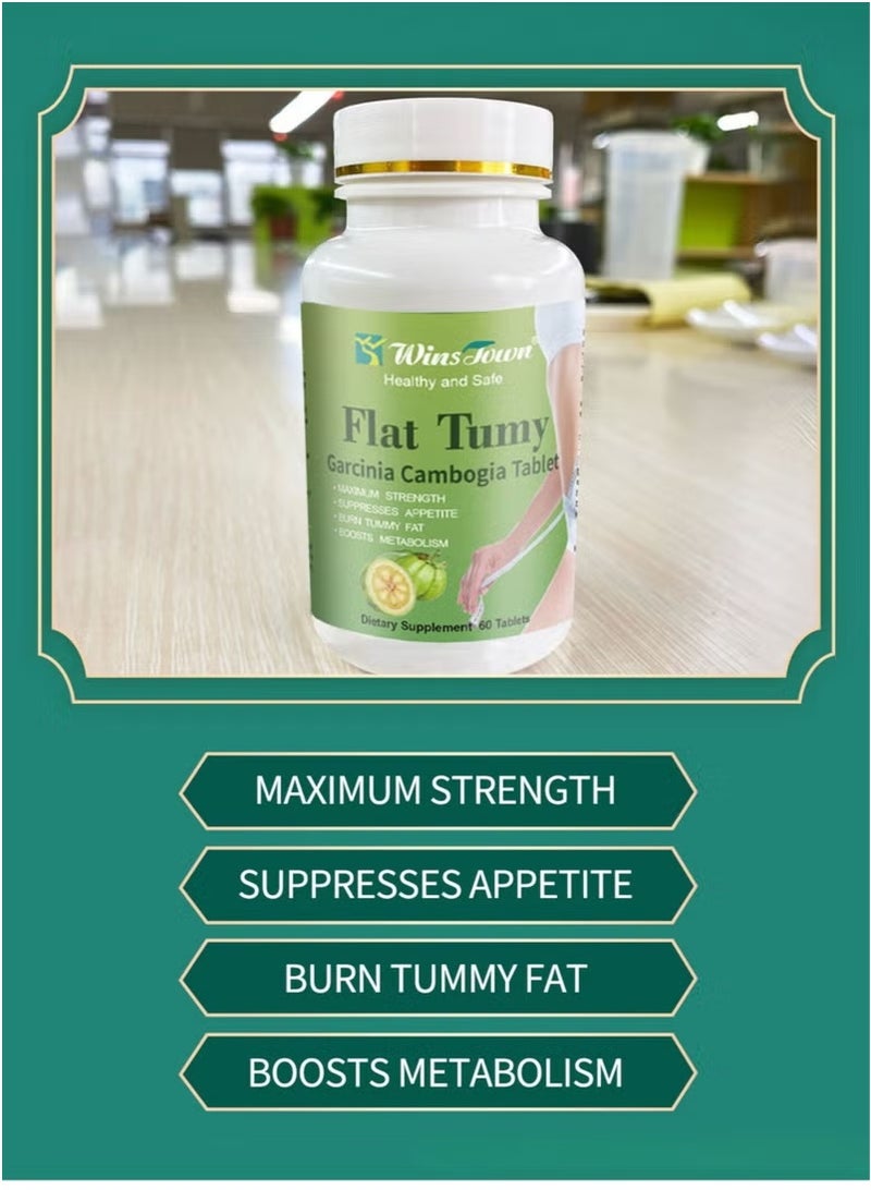 Wins Town Slim Flat Tummy Tablets,Detox Tummy Flat Tummy Garcinia Cambogia Tablets, Slimming Diet Digestion,Metabolism,Flat Tummy Garcinia , Safe Anti Aging Weight Loss Pills Fat Burn And Slimming 60 Tablets ﻿  - Image 4