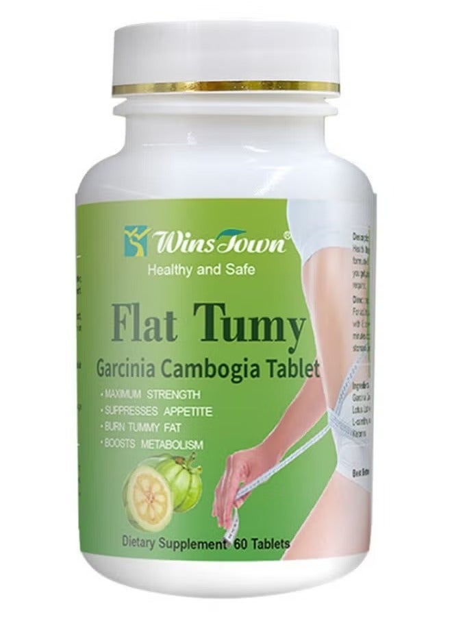 Wins Town Slim Flat Tummy Tablets,Detox Tummy Flat Tummy Garcinia Cambogia Tablets, Slimming Diet Digestion,Metabolism,Flat Tummy Garcinia , Safe Anti Aging Weight Loss Pills Fat Burn And Slimming 60 Tablets ﻿  - Image 1