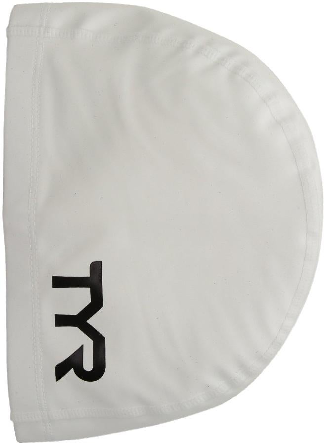 TYR Silicone Comfort Swim Cap, White, One Size - Image 4