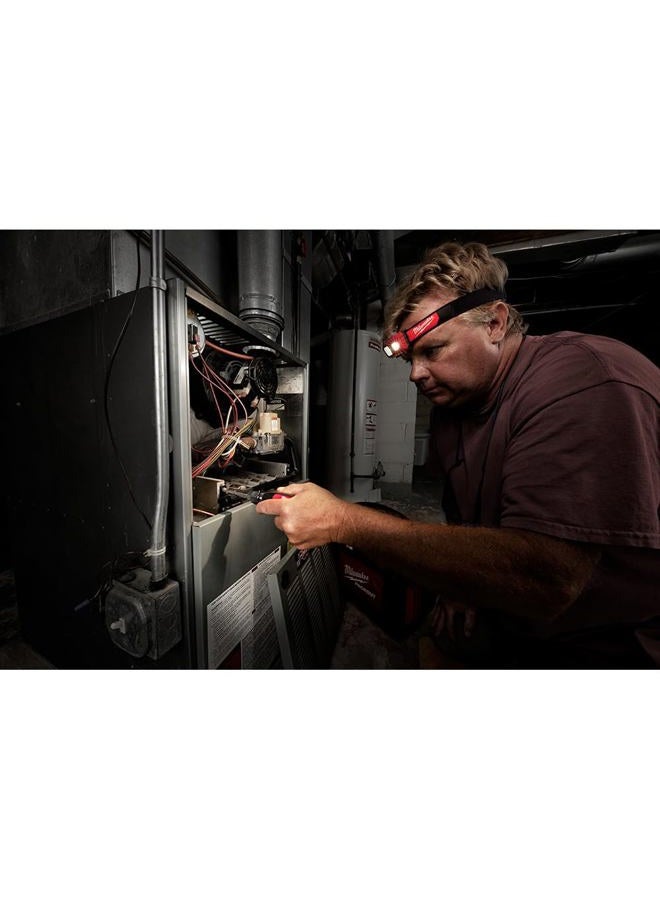 Milwaukee 2104 Spot Flood 450 Lumens Adjustable Hard Hat Headlamp Light - Image 4