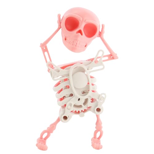 NAIHOD Dancing Skeleton Toy 3D Swinging Wind Up Skeleton Desktop Spring Clockwork Toy for Desk Decoration and Stress Relief - Image 1