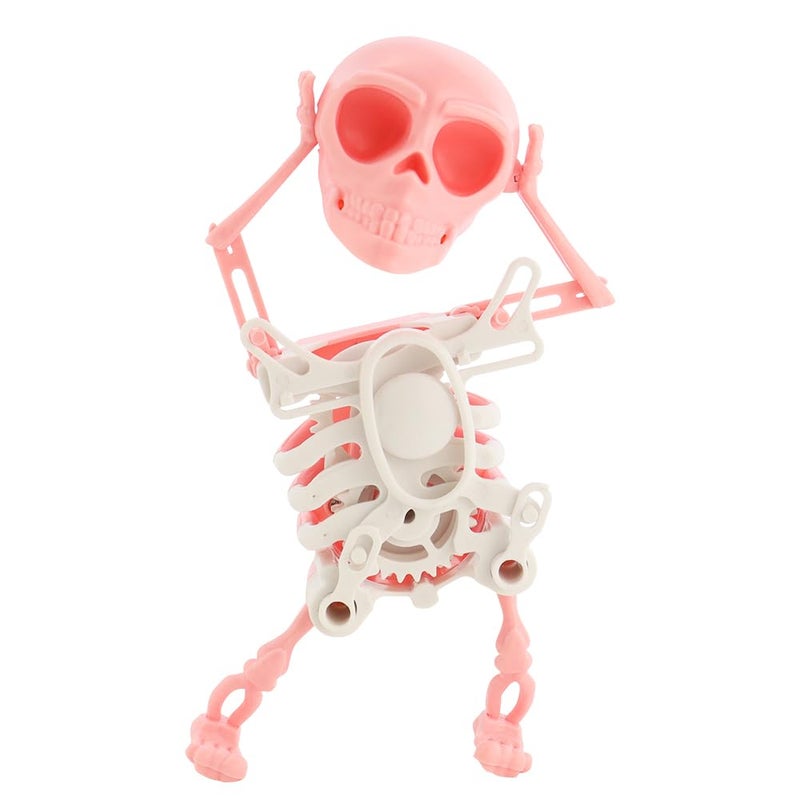 NAIHOD Dancing Skeleton Toy 3D Swinging Wind Up Skeleton Desktop Spring Clockwork Toy for Desk Decoration and Stress Relief - Image 2
