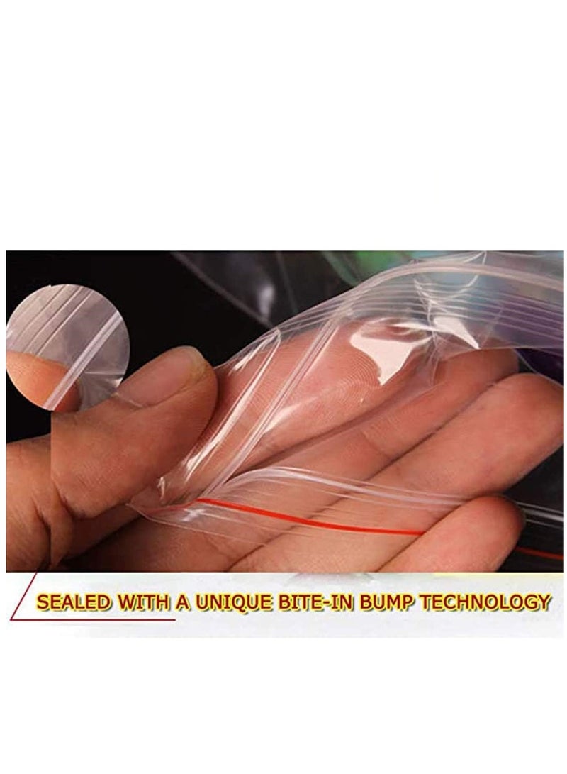 100 Resealable Clear Plastic Bags Set Zip Lock Storage Pouches For Storage Multiuse Self Locking Zipper Bag No. 10 Size 280 * 310 MM - Image 3
