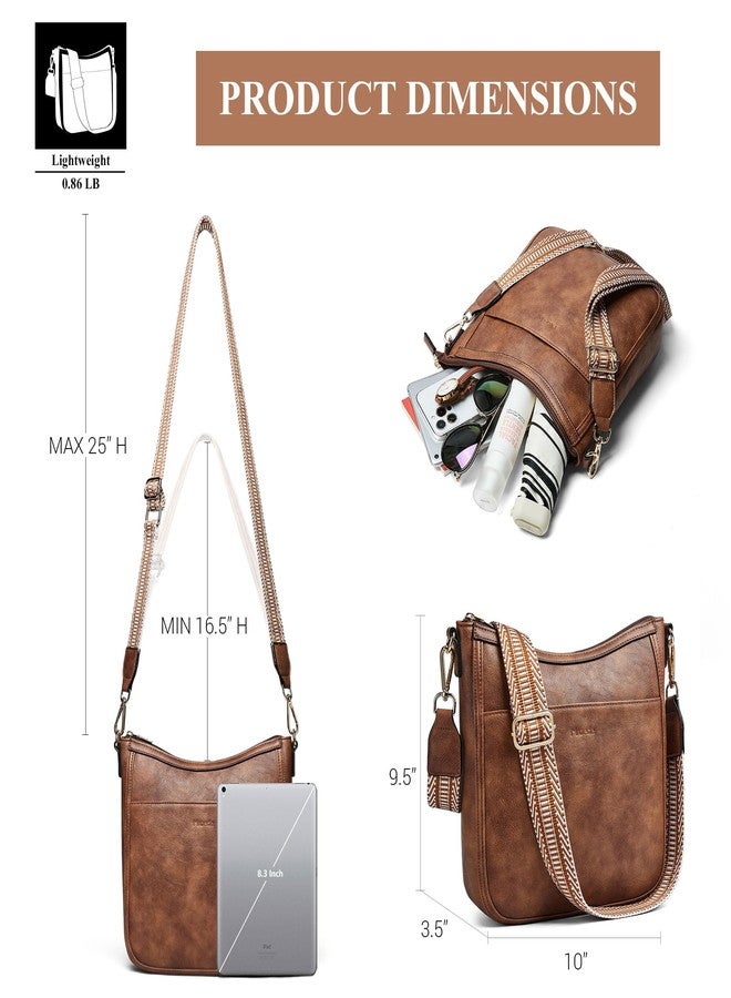 Mroede Crossbody Bags for Women Crossbody Purse for Women Vegan Leather Hobo Purses Shoulder Handbags for Daily Travel Work, 2-1 Grey, Medium, Crossbody Purse - Image 3