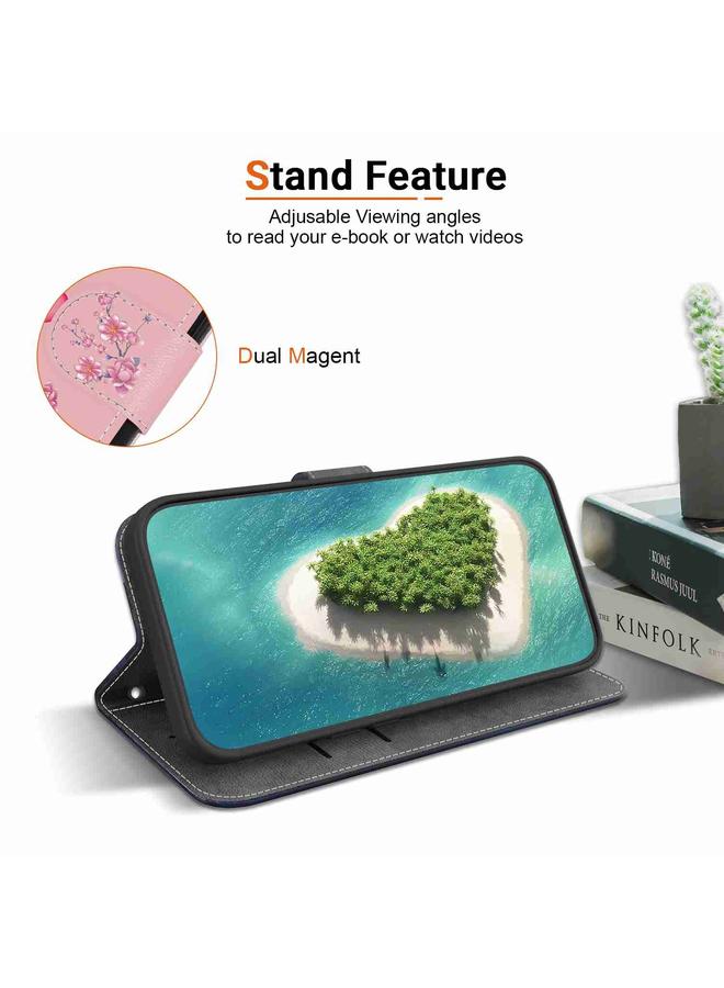 جرين تايجر جراب هاتف Honor X9a من الجلد برسومات ملونة وملمس كريستالي - Image 5