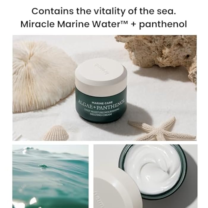 HEIMISH Marine Care Deep Moisture Nourishing Melting Cream - Deep Hydrating, Nourishing Moisturizer, Intensive Anti-Aging, Firming, Anti Wrinkle Face Cream with Panthenol, Peptides, 1.86fl. oz/55ml - Image 4