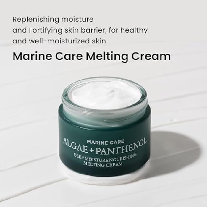 HEIMISH Marine Care Deep Moisture Nourishing Melting Cream - Deep Hydrating, Nourishing Moisturizer, Intensive Anti-Aging, Firming, Anti Wrinkle Face Cream with Panthenol, Peptides, 1.86fl. oz/55ml - Image 2