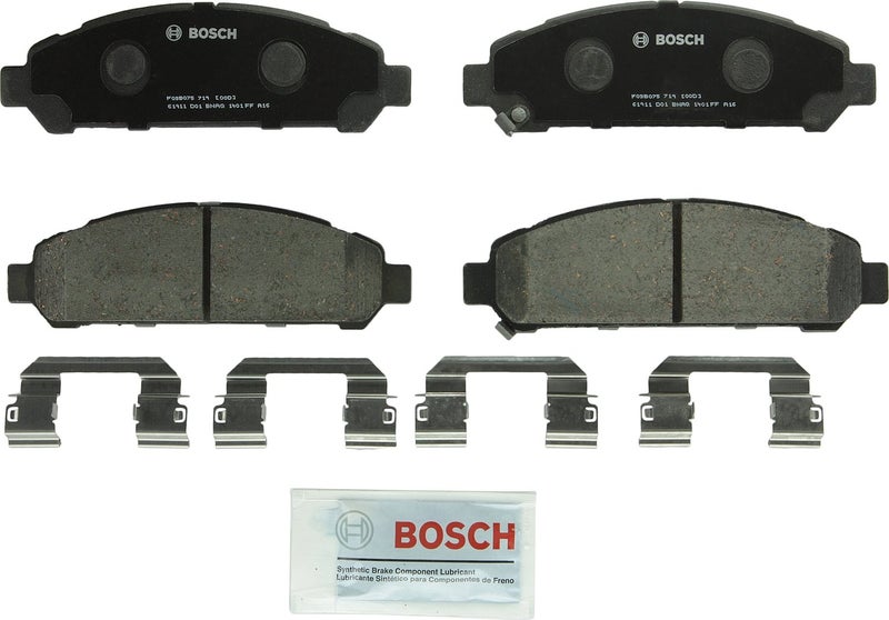 BOSCH BP1401 QuietCast Premium Organic Disc Brake Pad Set - Compatible With Select Toyota Venza; FRONT - Image 1