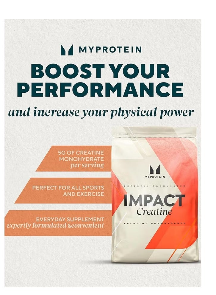 MyProtein Creatine Monohydrate, Unflavored, Vegan Friendly, Maximum Strength, Power, Stamina, Endurance, 83 Servings 250 g - Image 2