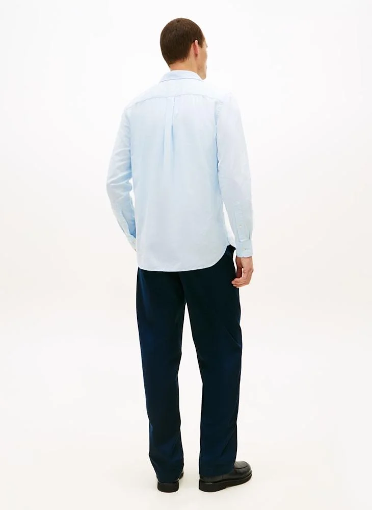 TOMMY HILFIGER Brushed Linen Twill Regular Fit Shirt