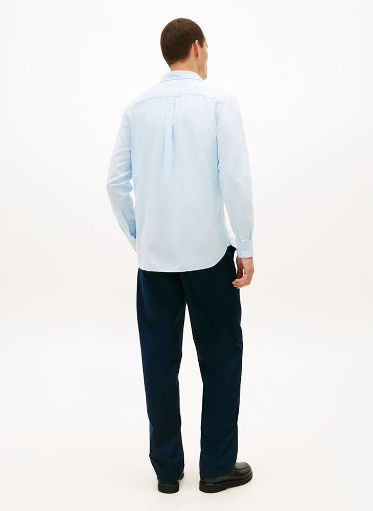 TOMMY HILFIGER Brushed Linen Twill Regular Fit Shirt - Image 2