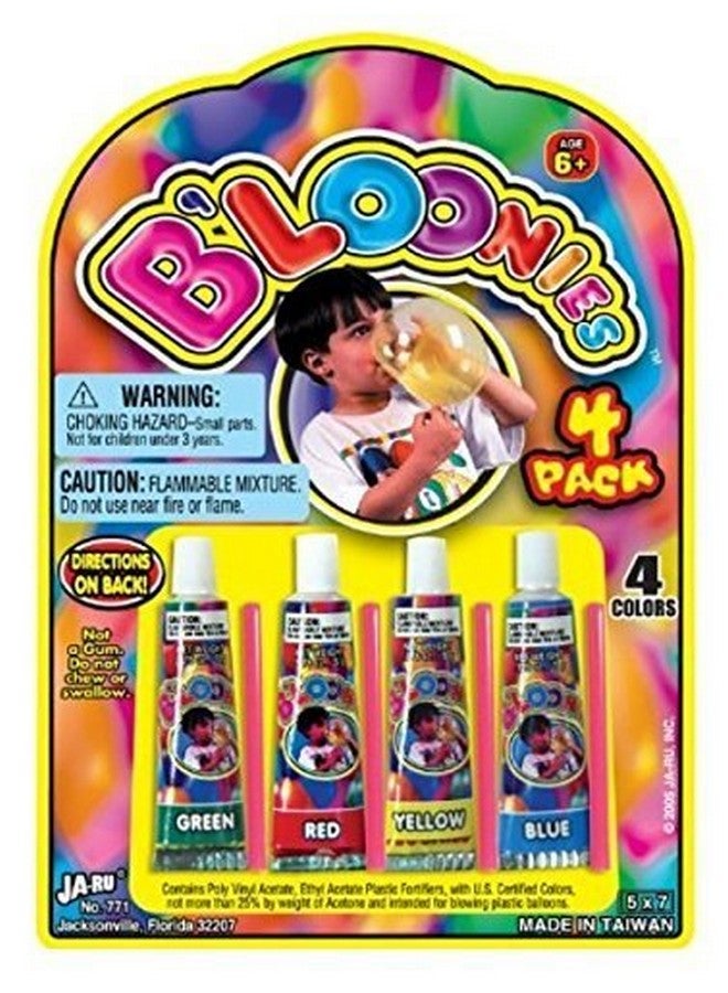 جا-رو مجموعة متنوعة من بالونات بلونيز البلاستيكية 4 (4 أنابيب في عبوة واحدة) لعبة صنع فقاعات بلونيز الأصلية الرائعة ألعاب كلاسيكية كلاسيكية للأطفال والكبار. لعبة فيدجيت مفضلة للحفلات لأعياد ميلاد الأطفال. 7711ج - Image 1