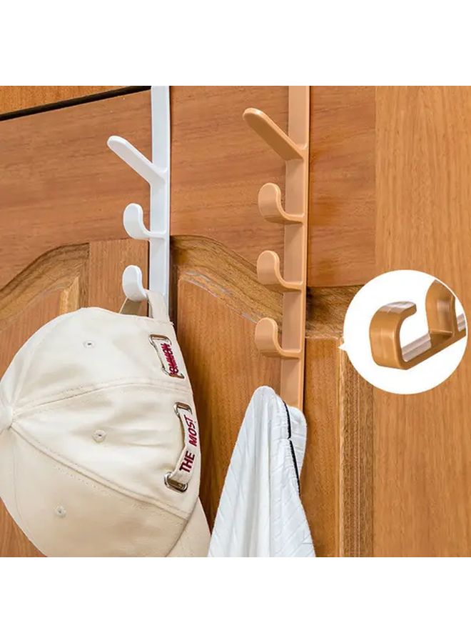 Black Over Door Hanger Heavy Duty No Screws Installation Space Saving Organizer - Image 3