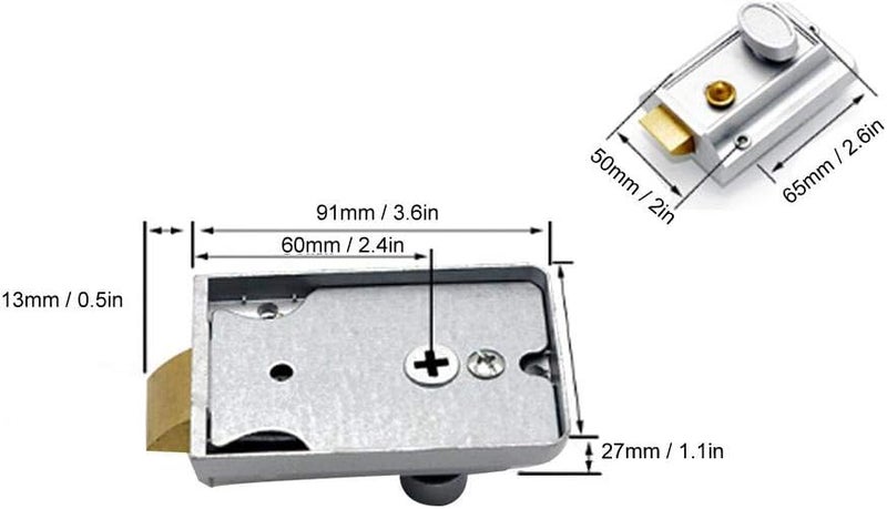 klarako Digital Mechanical Password Door Lock, 2-4 Digits Mini Mechanical Code Lock Password Security Coded Lock Keyless Door Lock Knob for Home Security - Image 4