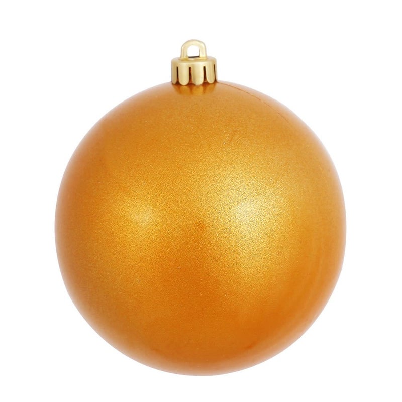 Vickerman Vickerman 10 Antique Gold Candy Ball Ornament