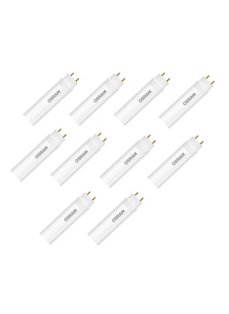 Osram Osram/ Ledvance Advanced Tube Light T8 shape Flurescent Lamp 18 Watts Cool White 4000k with G13 Base 1.2 meter- Pack of 10  - Image 1