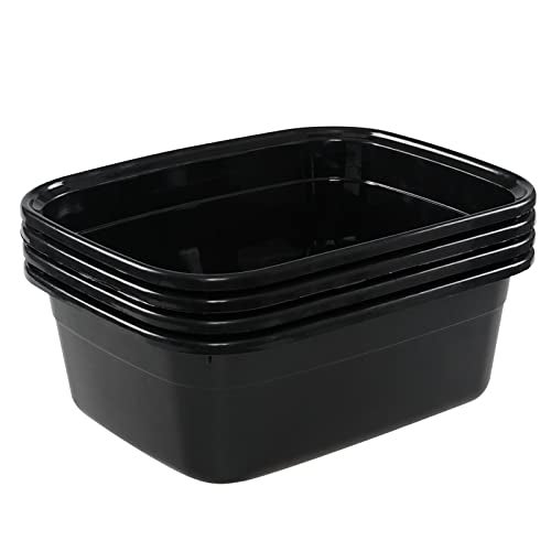 Eagrye 4-Pack 14 Quart Plastic Dish Pan Wash Basin - Image 1