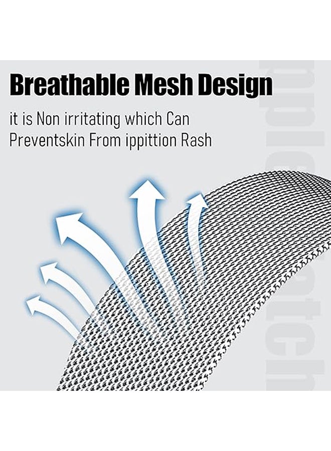 O Ozone Milanese Loop Metal Band for Samsung Galaxy Watch 8 Band 40mm 44mm/8 Classic 46mm Women Men,Mesh Magnetic Stainless Steel Replacement Strap -Silver - Image 4